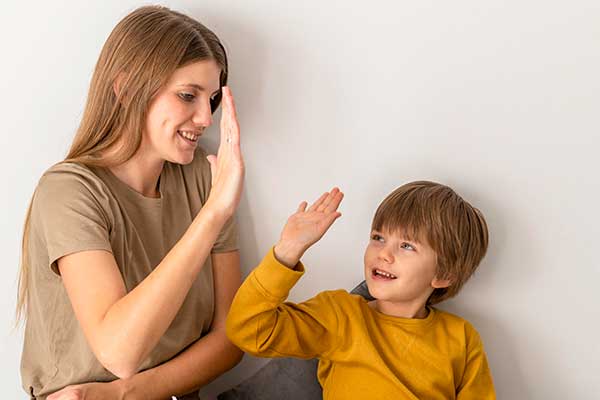 Having fun together, ways to talk to your child
